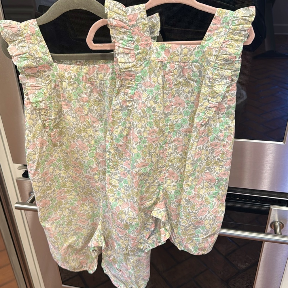 Bonton- Liberty Romper - Size: 6M & 18M